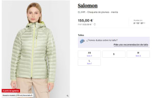 Chaqueta con capucha para Mujer Salomon Elixir por 139.5€