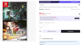 Juego Switch Final Fantasy VII & Final Fantasy VIII Remastered Twin Pack por 26.39€ (Cuenta Nueva 14.39€)