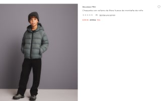 Chaqueta con relleno de fibra hueca de montaña de Peques Mountain PRO por 8.99€