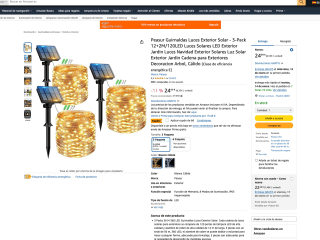 3 Luces solares Led 8 modos de iluminación por solo 13,49€