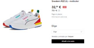 Zapatillas de Piel para Hombre Puma R22 LIL por 32.99€