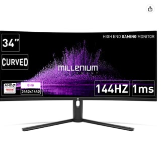 Monitor Millenium MD34PRO-2 34" QLED Wide QHD 144Hz Curvo por 299.9€