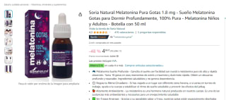 Melatonina Pura Soria Natural Gotas 1.8 mg por 4,66€