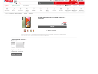 Móvil Samsung Galaxy A14 5G 4GB/128GB por 149€