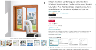 Sellado de Ventanas para Climatizadores Móviles Climatizadores Calafateo Ventanas de 400 Cm por 9,49€