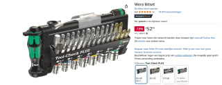 Wera Tool-Check Plus bitset voor €52,99 bij Amazon