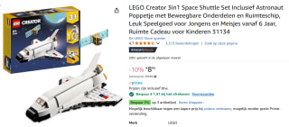 LEGO Creator 3in1 Space Shuttle Ruimteschip Set voor €7,04 bij Amazon