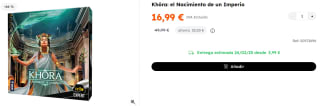 Juego de Mesa Khôra: el Nacimiento de un Imperio por 16.99€