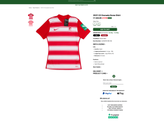 Camiseta Nike de local del Granada 2021-22 por solo 18,89€