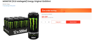 Monster Energy Original Green 12x500ML Tray voor €9,99 bij Ochama