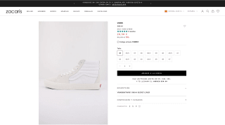 VANS SK8-HI SKU 1000124505 por 28,50€