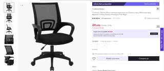 Silla de Escritorio Ergonómica por por 29,69€ (17,81€ usuario nuevo)