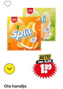 Alle Ola handijs voor €1,89 bij Dirk