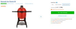 Kamado Joe Classic III voor €1.799 bij Coolblue
