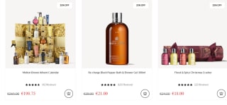 25% korting + gratis verzending op alles van Molton Brown