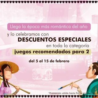 Descuentos en juegos de la mesa redonda por San Valentín