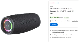 Altavoz Bocina Zealot S56 por $1,070 en Walmart