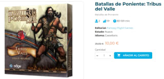 Juego de mesa Batallas de Poniente: Tribus del Valle por 10€