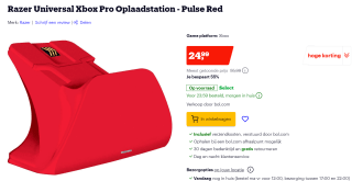 Razer Universal Xbox Pro Oplaadstation voor €24,99 bij Bol.com