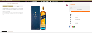 Black Friday JOHNNIE WALKER BLUE 1 litro + Estuche por solo 169,98€