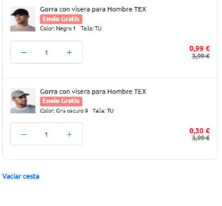 70% descuento + envío gratis ropa Carrefour