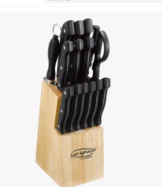Juego de 15 cuchillos San Ignacio Tenessy de cocina por 21,68€ (10,84€ nuevo usuario)