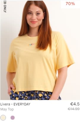 Tot 70% korting in de sale bij Livera