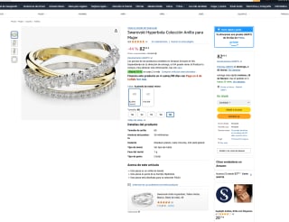 Anillo Swarovski Hyperbola con Circonitas a solo 82,95€