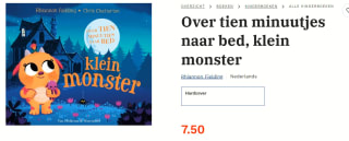 Over tien minuutjes naar bed - Klein monster voorleesboek voor €7,50 bij Bruna