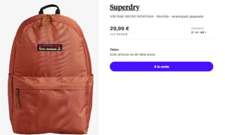 Mochila Superdry VINTAGE MICRO MONTANA por 29.99€
