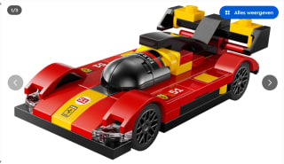 Gratis Lego Ferrari 499P hypercar bij Lego