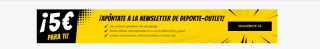 cupon de 5€ por apuntarte a la newsletter de deporte outlet