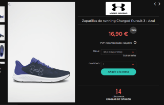 Rebajas hasta 75% + 10€ EXTRA Under Armour ropa y calzado desde solo 9,90€