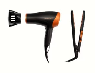 Giftpack haardroger & stijltang Remington D3012GP voor €39,99 bij Kruidvat