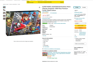 Puzzle 1.000 piezas Super Mario Odyssey por solo 11,97€