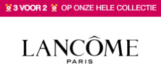 2+1 gratis op alles bij Lancôme