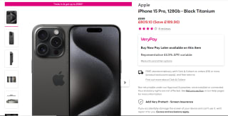 Apple iPhone 15 Pro 128GB/256GB – £809.10