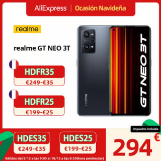 Realme GT NEO 3T 3 T 5G Versión Global a solo 294€