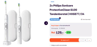 Philips Sonicare ProtectiveClean 2- stuks voor €129 bij Ibood