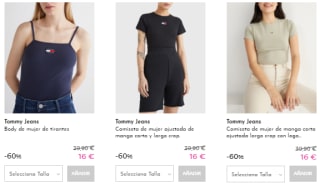 Tommy Jeans - Camisetas mujer por 16€