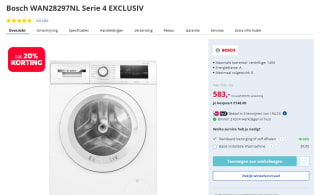 Bosch WAN28297NL EXCLUSIV Wasmachine voor €583 bij Electroworld