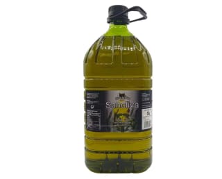 Aceite de Oliva Suave SANOLIVA Garrafa 5 Litros Dieta Mediterránea Origen España por solo 22,29€