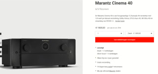 Marantz Cinema 40 AV versterker voor €1.849bij Stassen