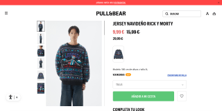 Jersey Navideño Rick y Morty por 9,99€