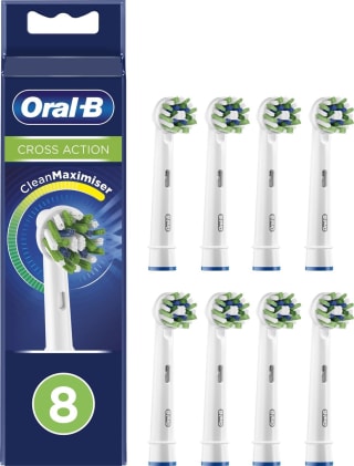Oral-B CrossAction - Met CleanMaximiser-technologie - Opzetborstels - 8 Stuks voor €17,90 bij Ochama