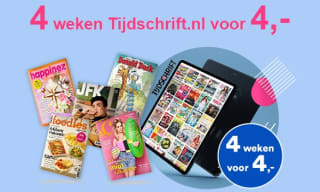 4 weken Tijdschrift.nl voor €4,- bij Kiosk