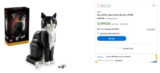 Set LEGO Ideas Gato Bicolor por $1,374 | Cupón Walmart