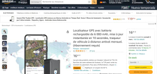 Traceur GPS avec batterie de 6 000 mAh à 16,49€