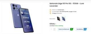 Motorola Edge 50 Pro, 12GB ram, 512GB opslag Paars voor €544 bij Phonemarket