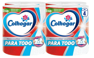 Pack x4 papel de cocina Colhogar Paratodo Maxirolls 4x1 por 9.01€